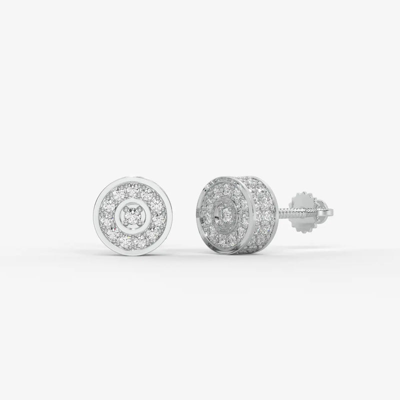 Orbit Core Diamond Stud Earrings