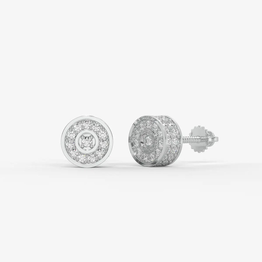 Orbit Core Diamond Stud Earrings