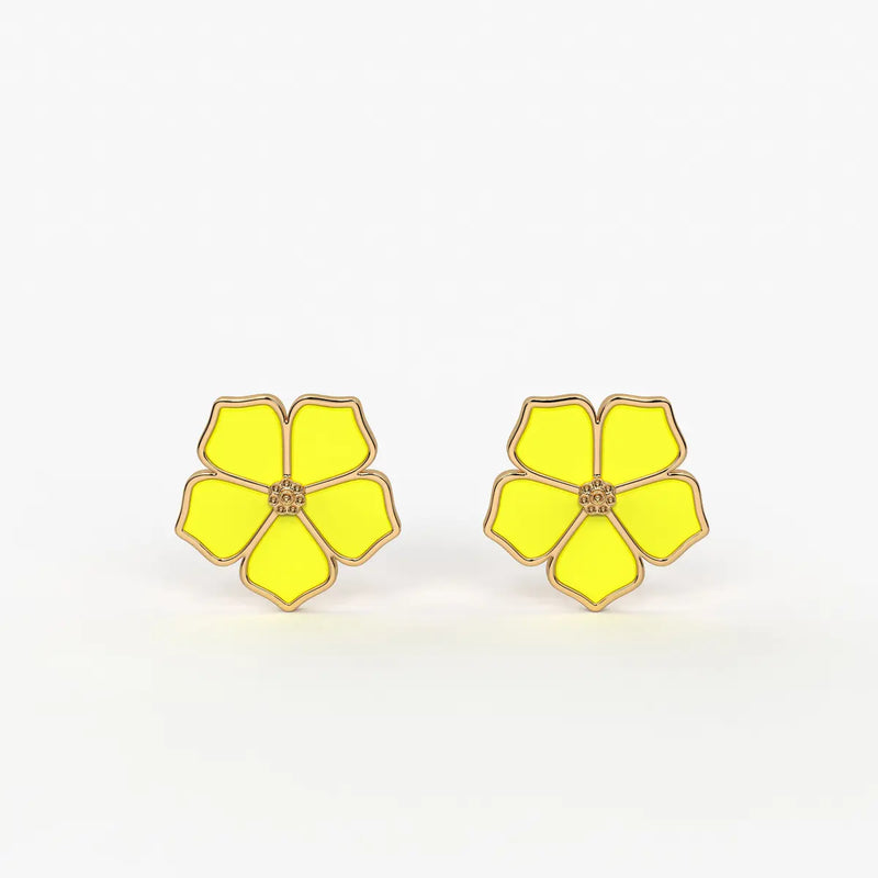 Sunshine Bloom Petal Earrings