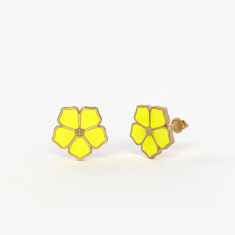 Sunshine Bloom Petal Earrings