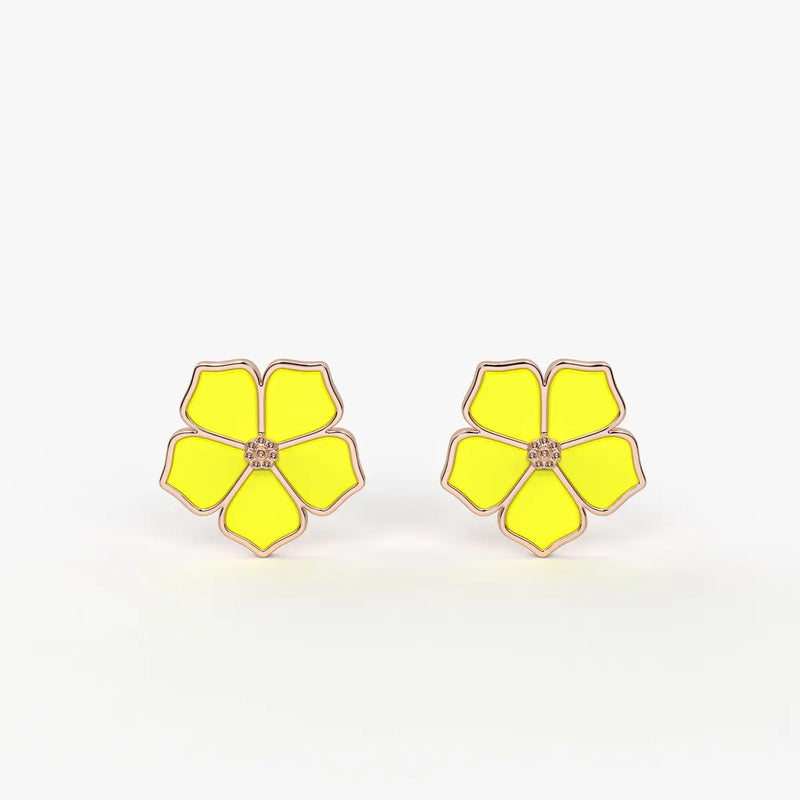 Sunshine Bloom Petal Earrings