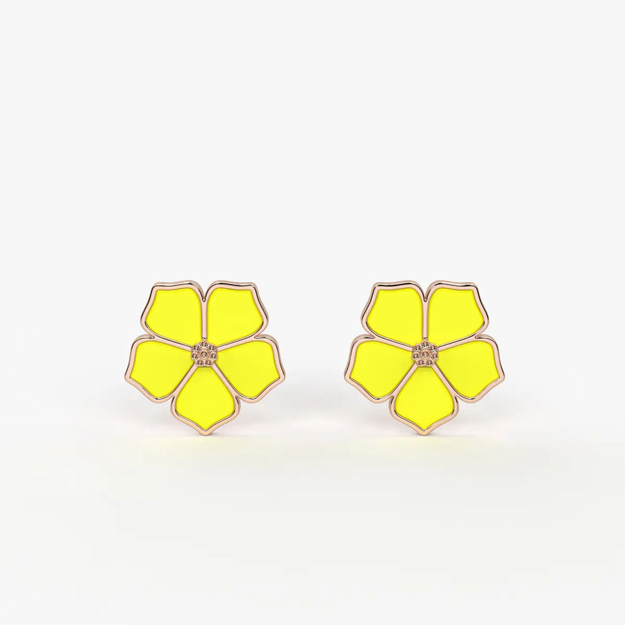 Sunshine Bloom Petal Earrings