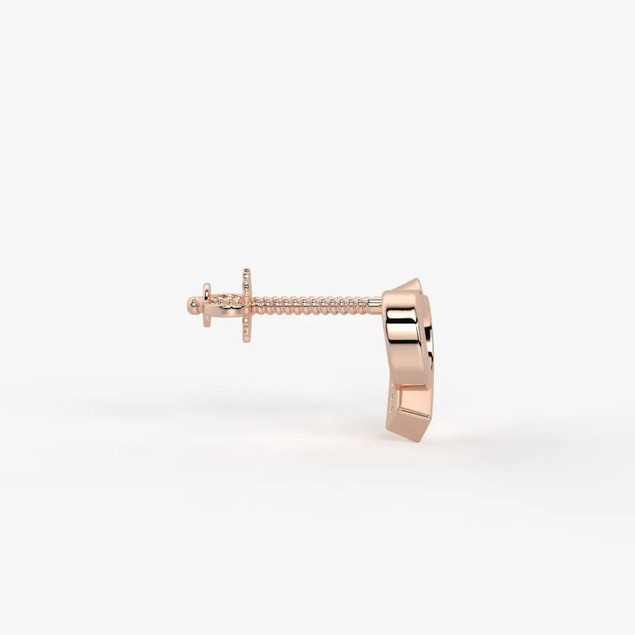 Cupida Openheart Diamond Stud Earrings