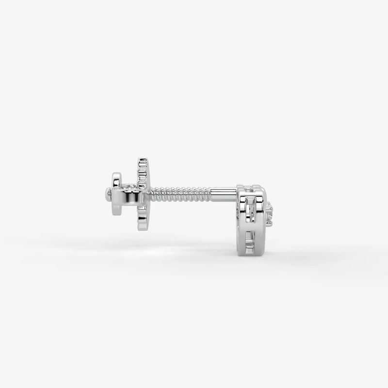 Duorra Kissed Hearts Diamond Stud Earrings