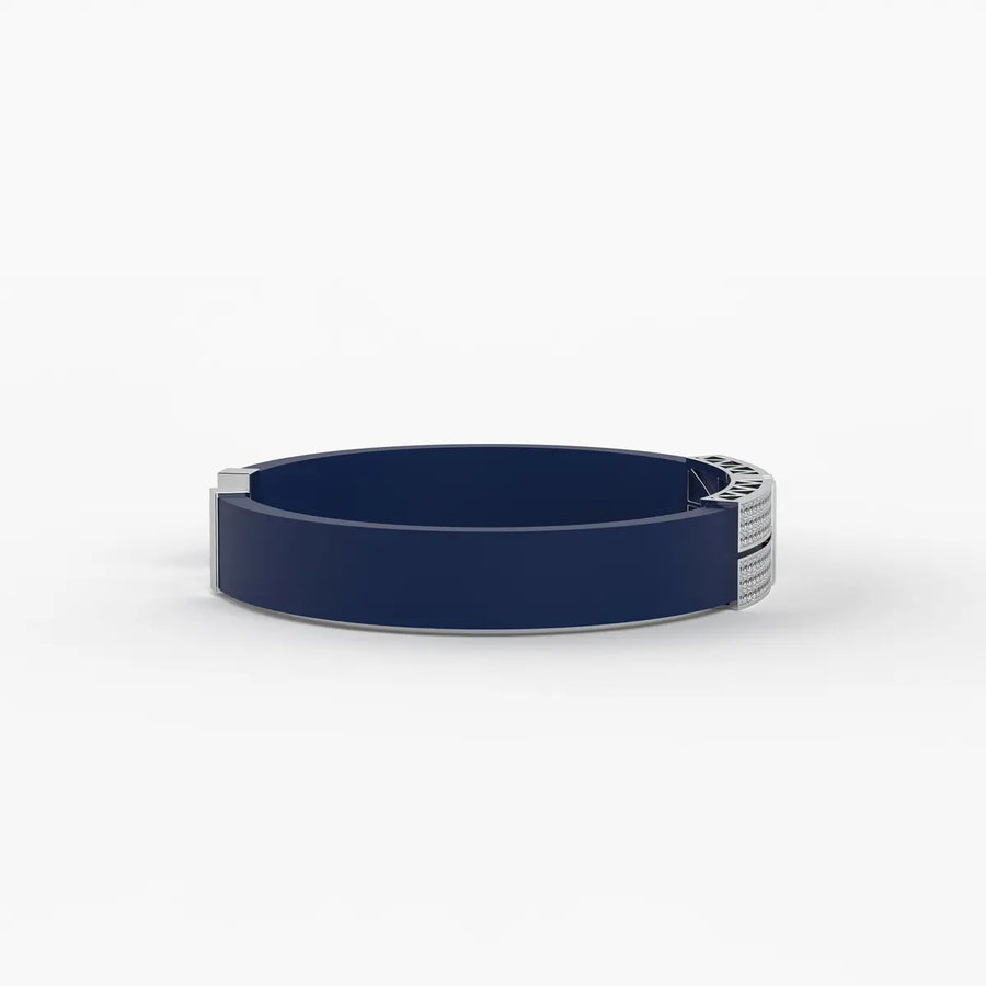 Noir Crest Dual Panel Bracelet for Men