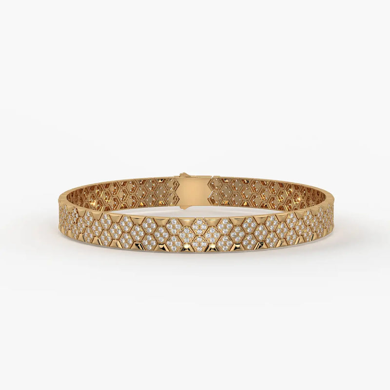 Hexoro Crown Mosaic Bracelet for Men
