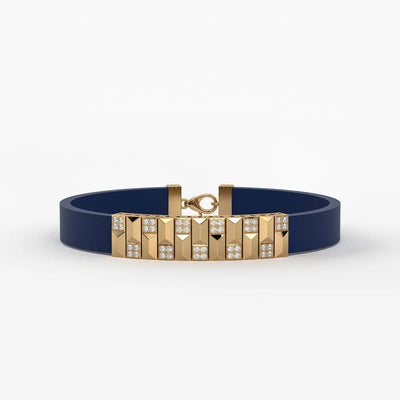 Vortan Crest Prism Block Bracelet for Men