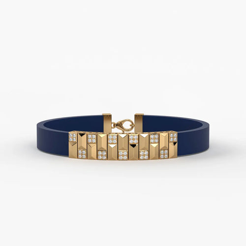Vortan Crest Prism Block Bracelet for Men