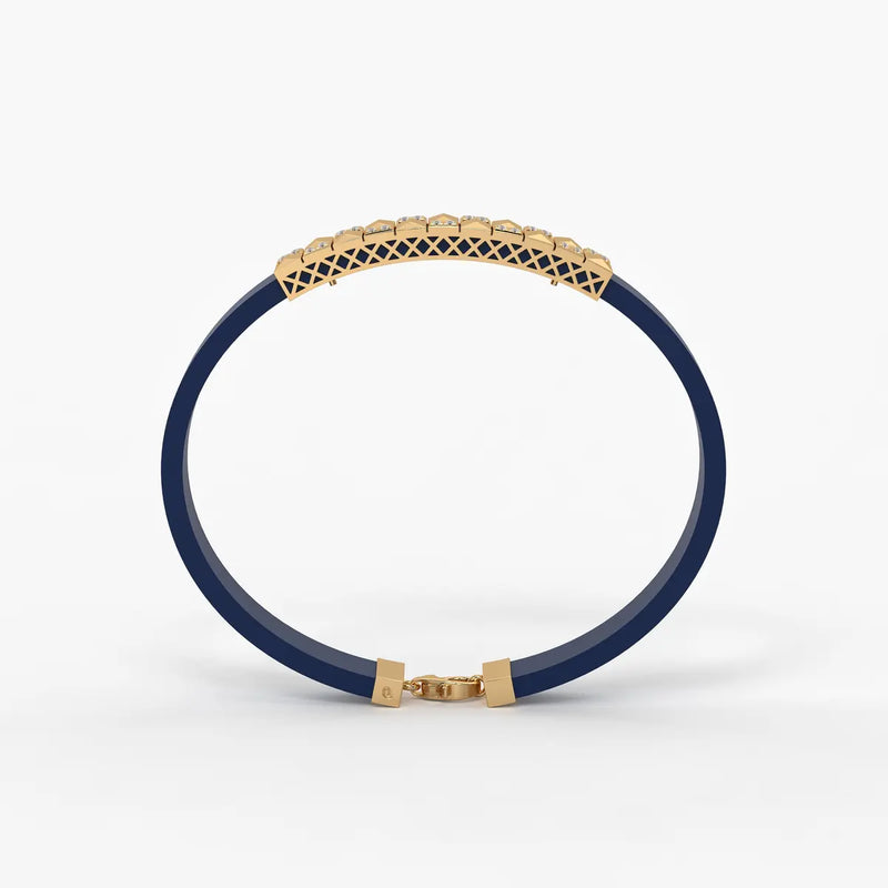 Vortan Crest Prism Block Bracelet for Men