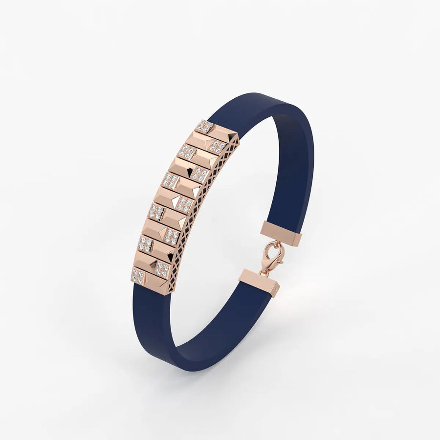 Vortan Crest Prism Block Bracelet for Men