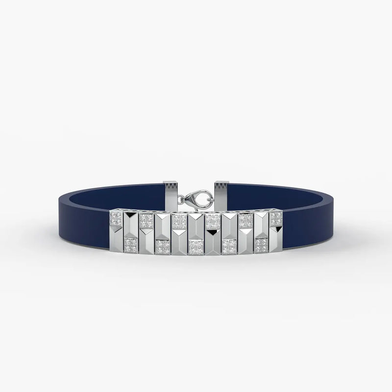 Vortan Crest Prism Block Bracelet for Men