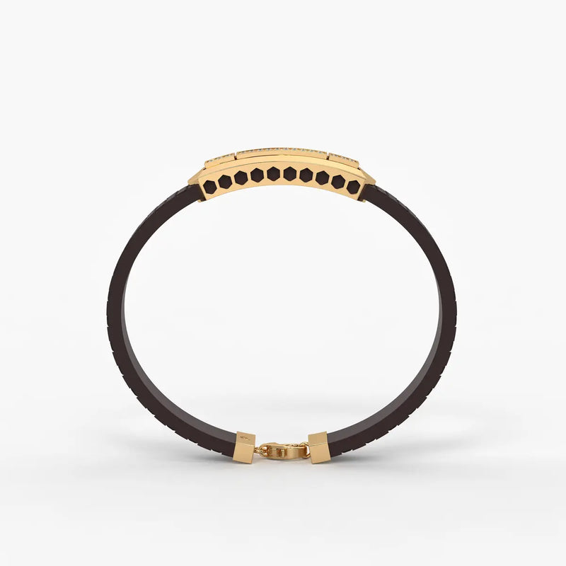 Averon Crest Triple Panel Bracelet for Men