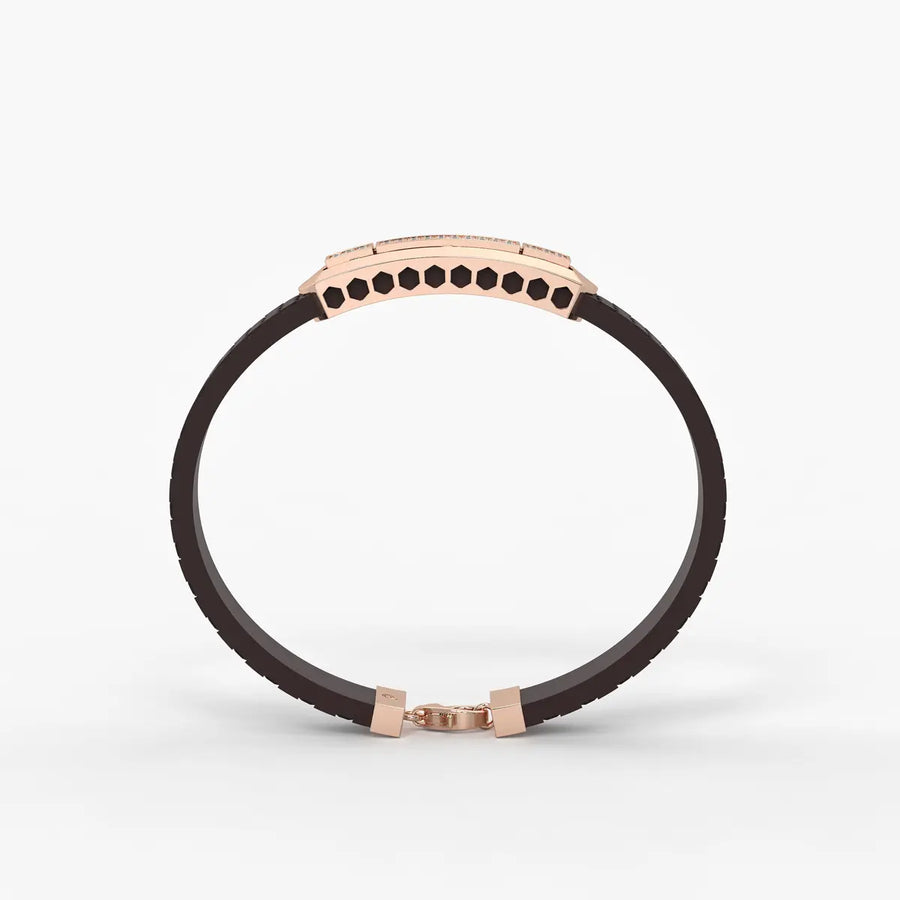 Averon Crest Triple Panel Bracelet for Men