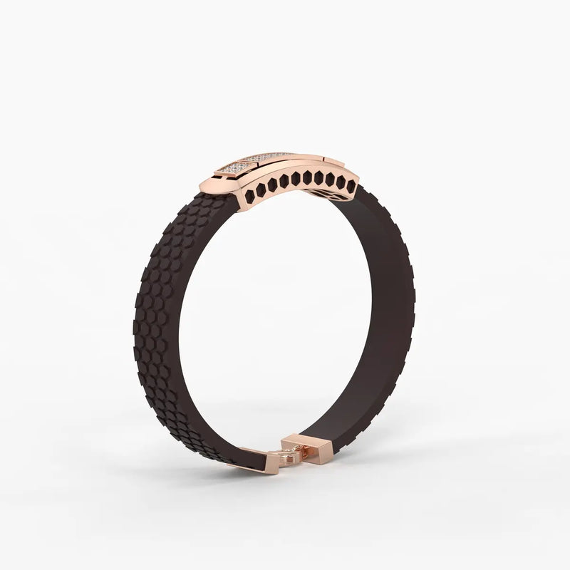 Averon Crest Triple Panel Bracelet for Men