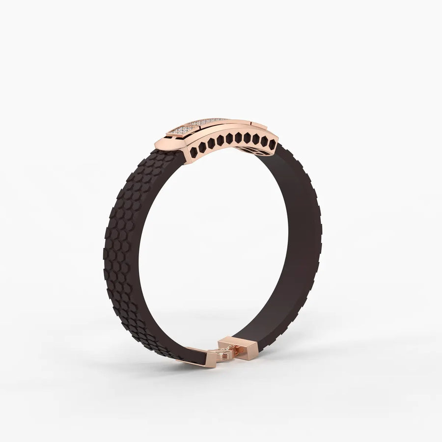 Averon Crest Triple Panel Bracelet for Men