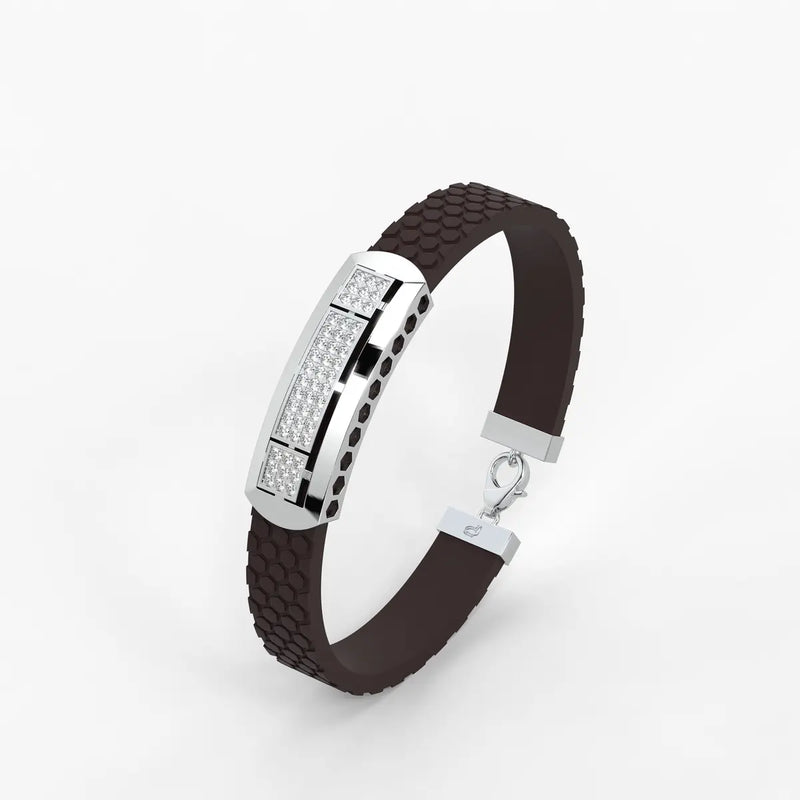 Averon Crest Triple Panel Bracelet for Men