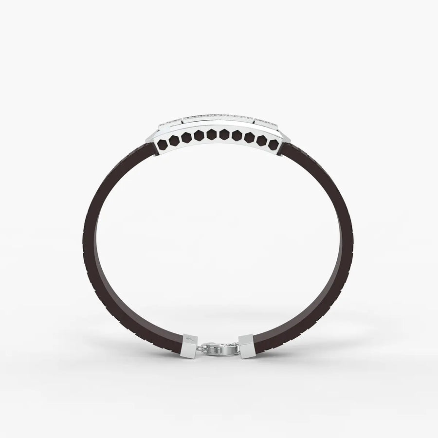 Averon Crest Triple Panel Bracelet for Men