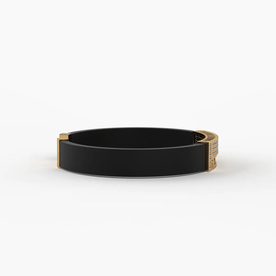 Zorvan Lockframe Diamond Bracelet
