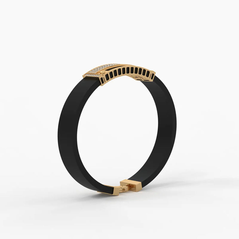 Zorvan Lockframe Diamond Bracelet