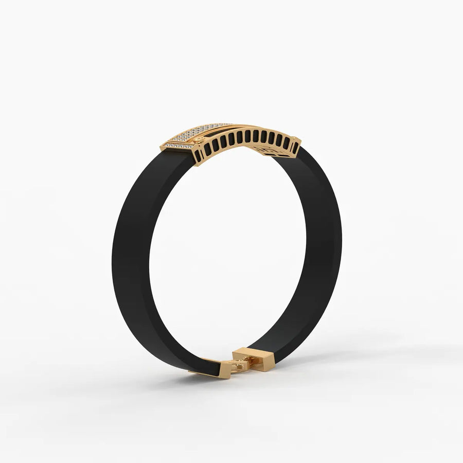 Zorvan Lockframe Diamond Bracelet