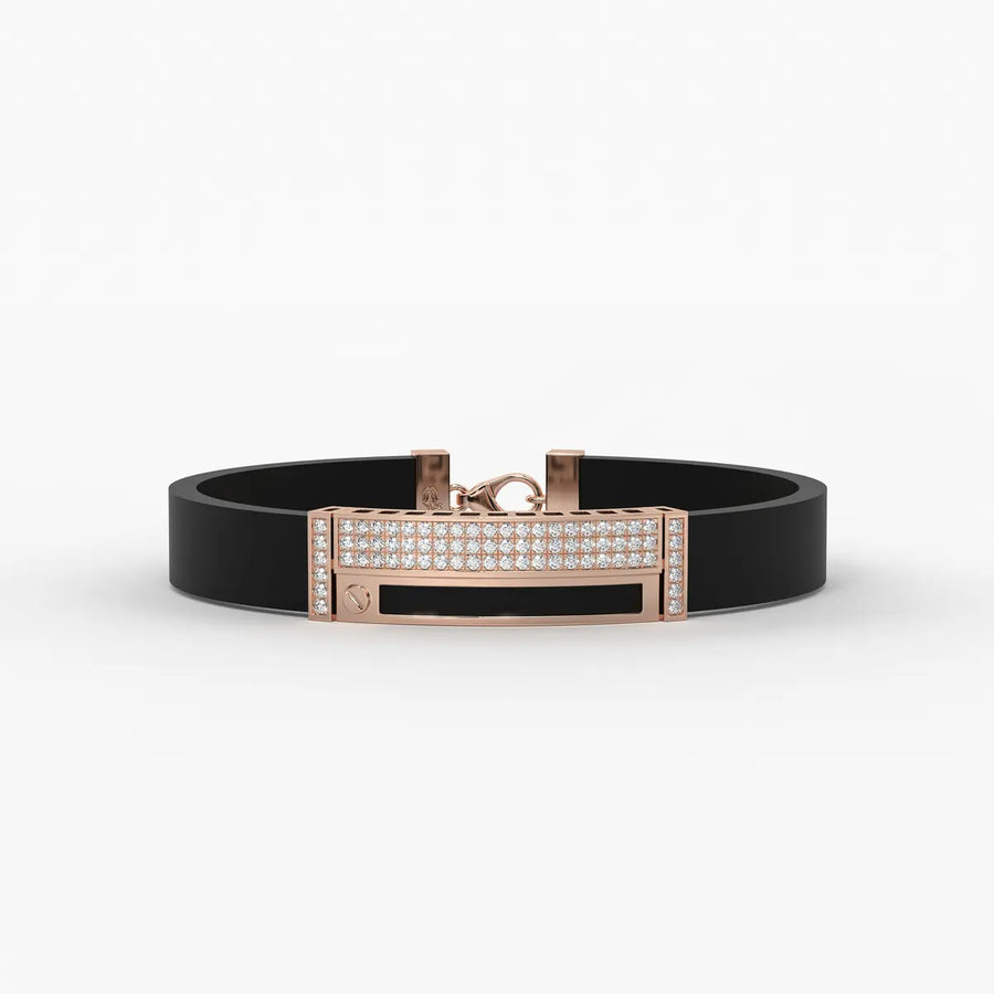Zorvan Lockframe Diamond Bracelet