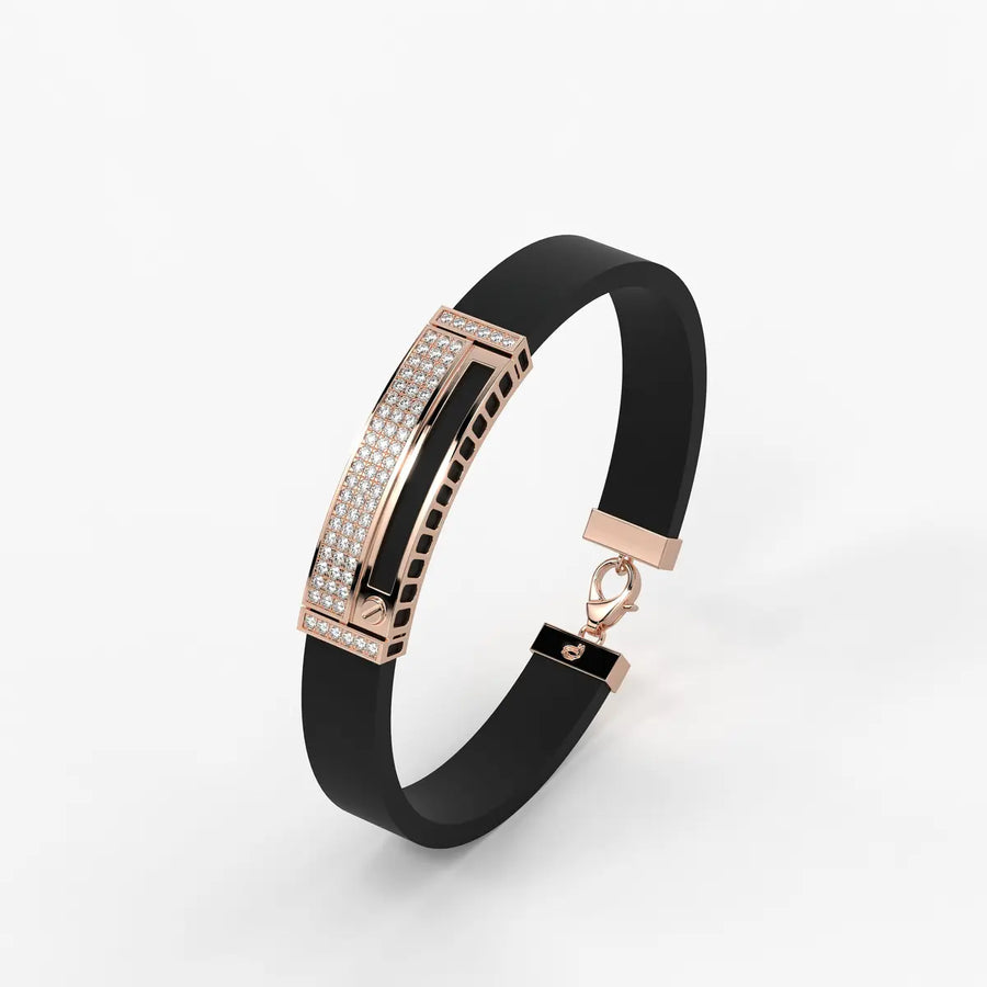 Zorvan Lockframe Diamond Bracelet