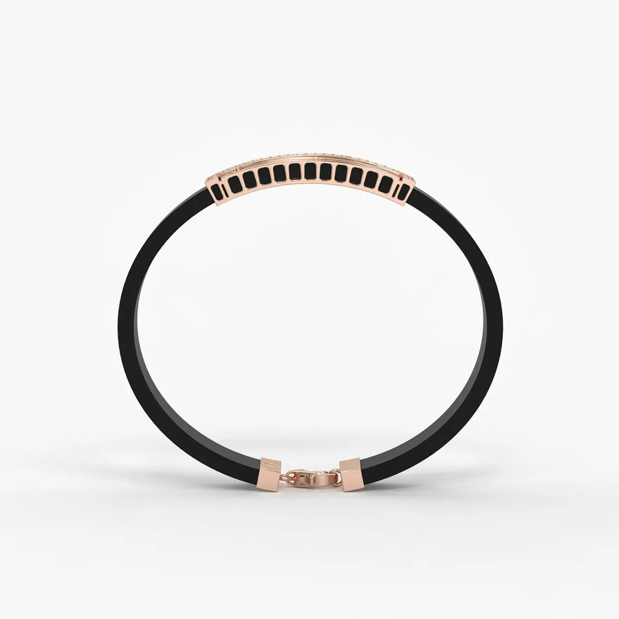 Zorvan Lockframe Diamond Bracelet