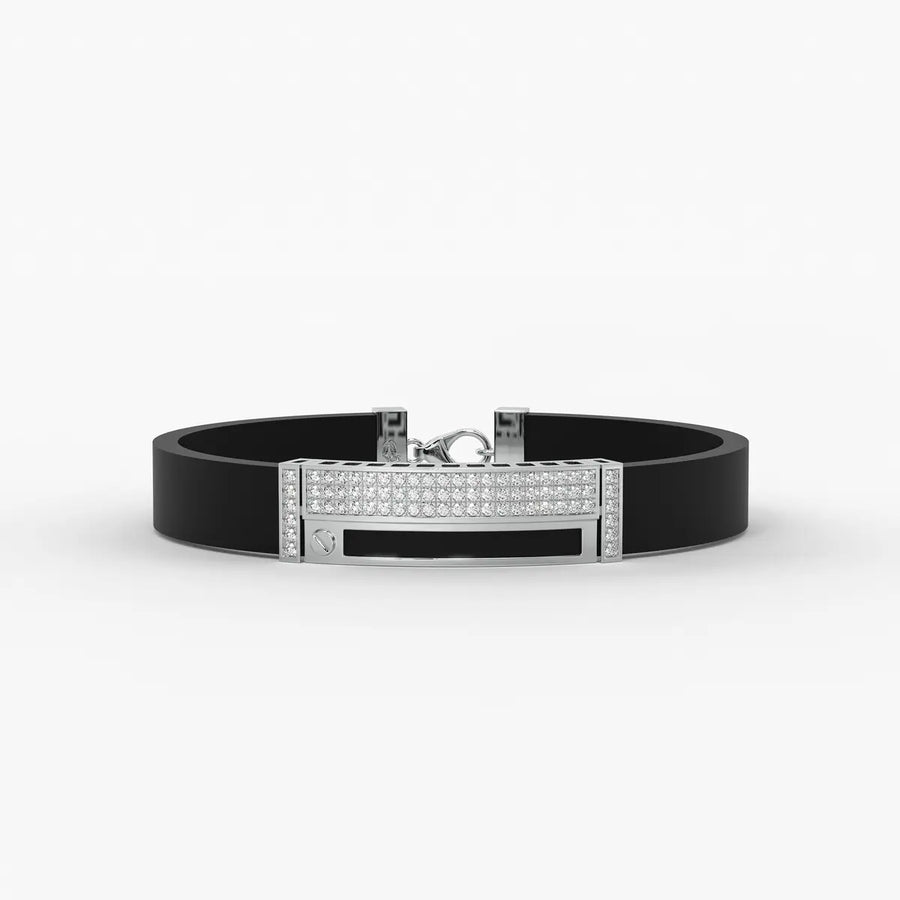 Zorvan Lockframe Diamond Bracelet