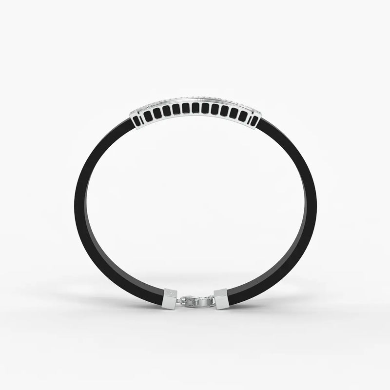 Zorvan Lockframe Diamond Bracelet