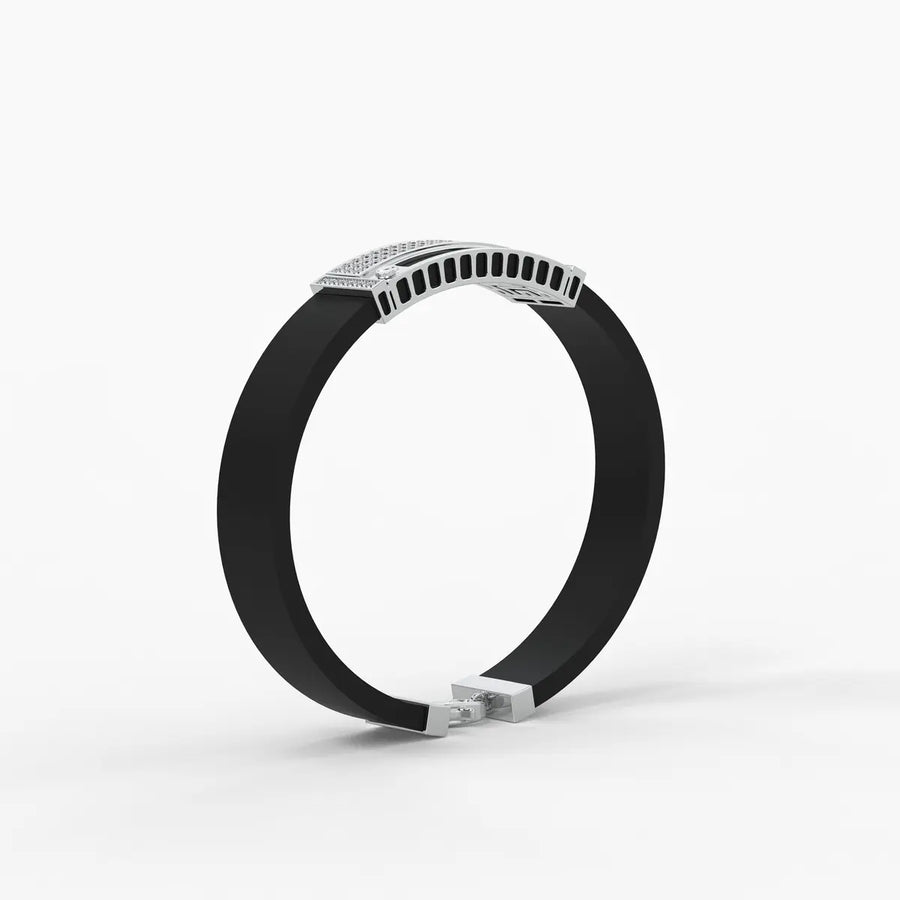 Zorvan Lockframe Diamond Bracelet
