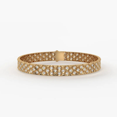 HexaGlint Royale Grid Bracelet for Men