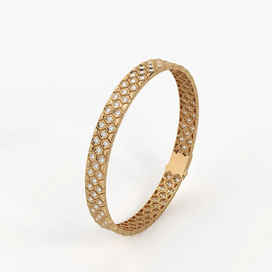 HexaGlint Royale Grid Bracelet for Men