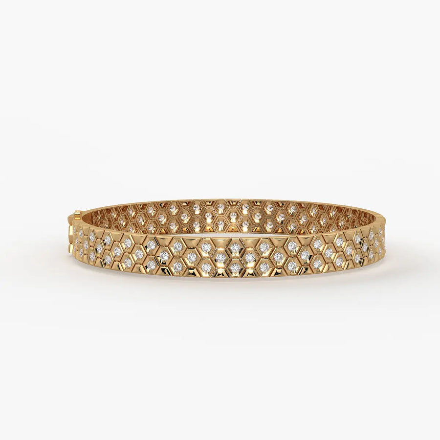 HexaGlint Royale Grid Bracelet for Men
