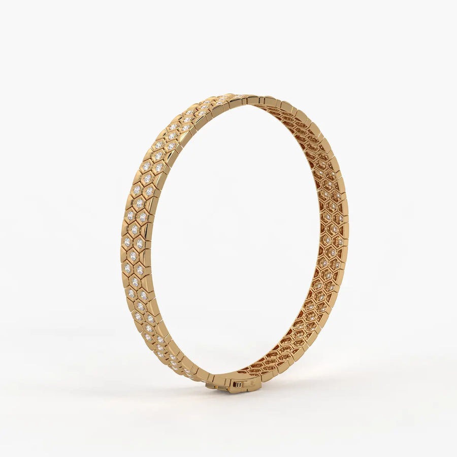 HexaGlint Royale Grid Bracelet for Men