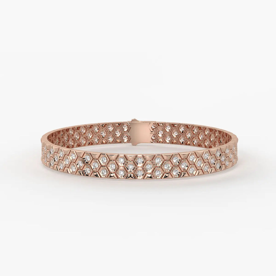 HexaGlint Royale Grid Bracelet for Men