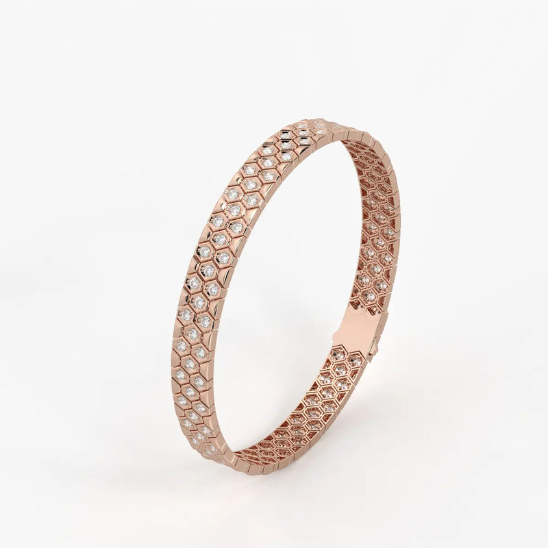HexaGlint Royale Grid Bracelet for Men