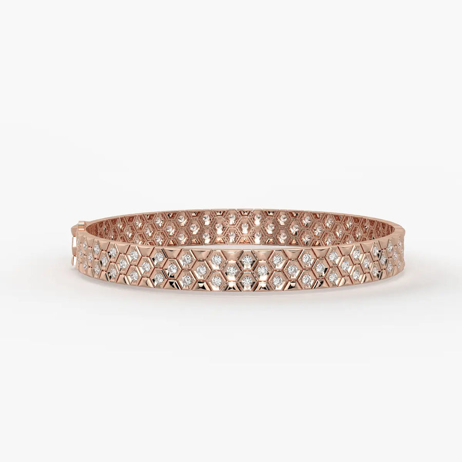 HexaGlint Royale Grid Bracelet for Men
