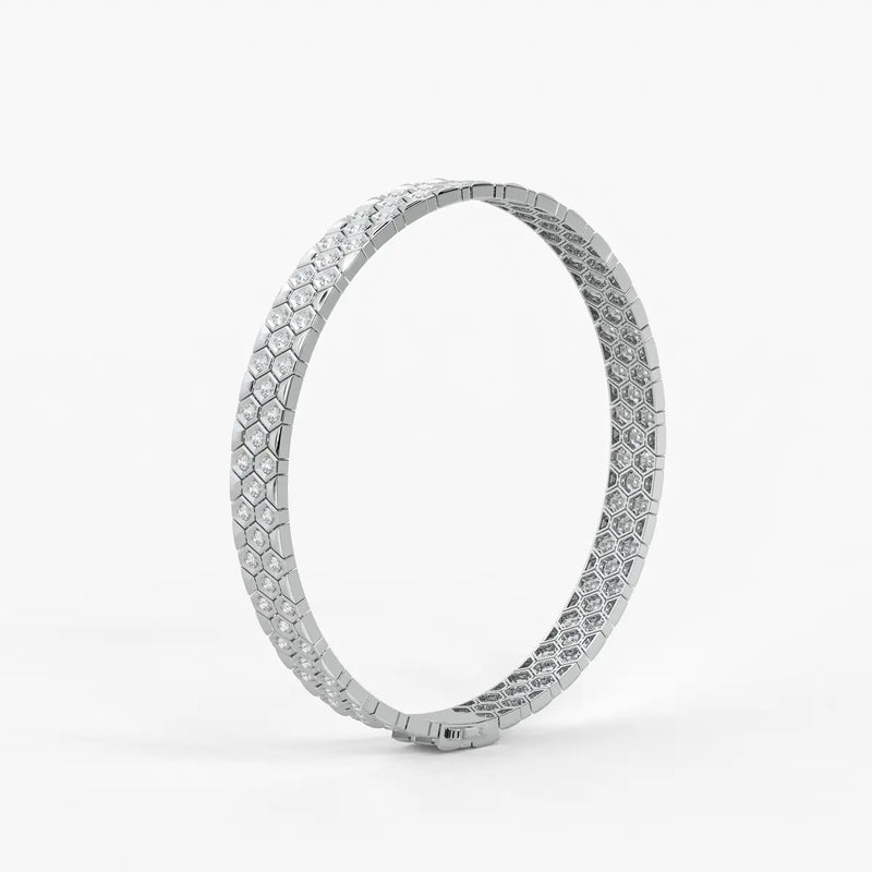 HexaGlint Royale Grid Bracelet for Men