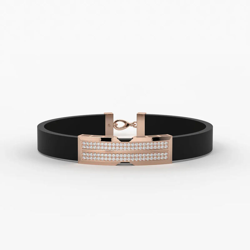 Zayron Dual Crest Command Bracelet for Men