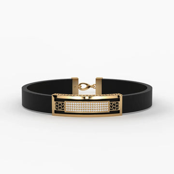Zyron Edge Luxe Bar Bracelet For Men