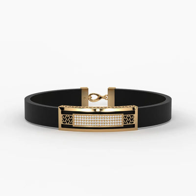 Zyron Edge Luxe Bar Bracelet For Men