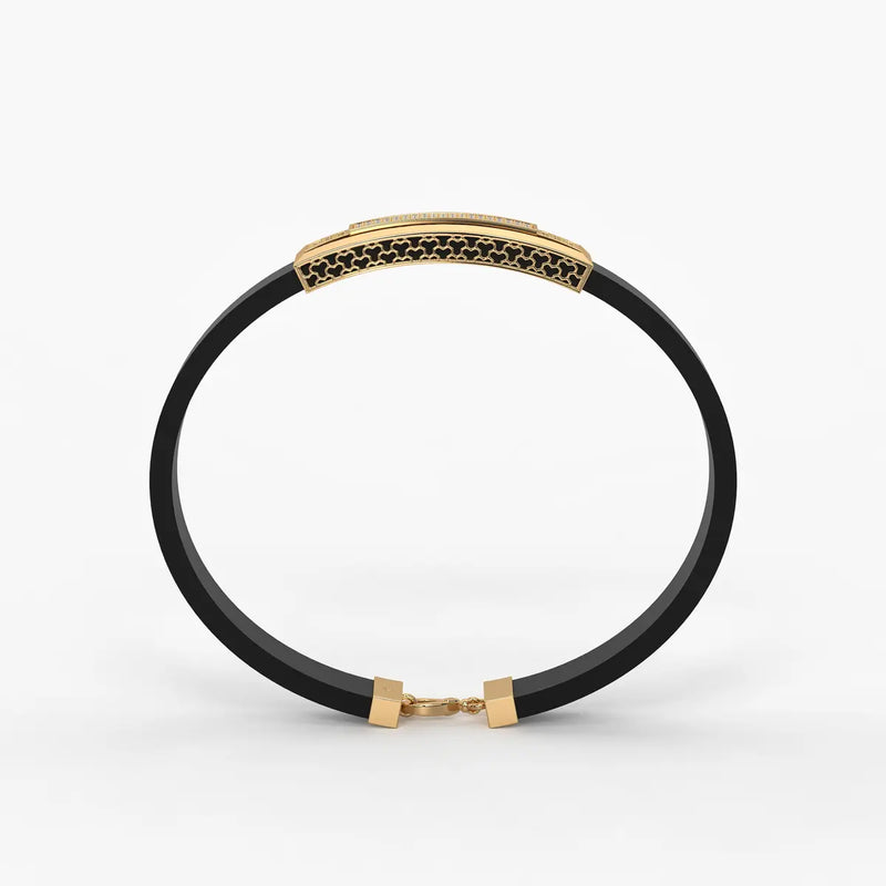 Zyron Edge Luxe Bar Bracelet For Men