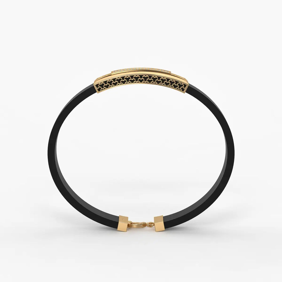 Zyron Edge Luxe Bar Bracelet For Men
