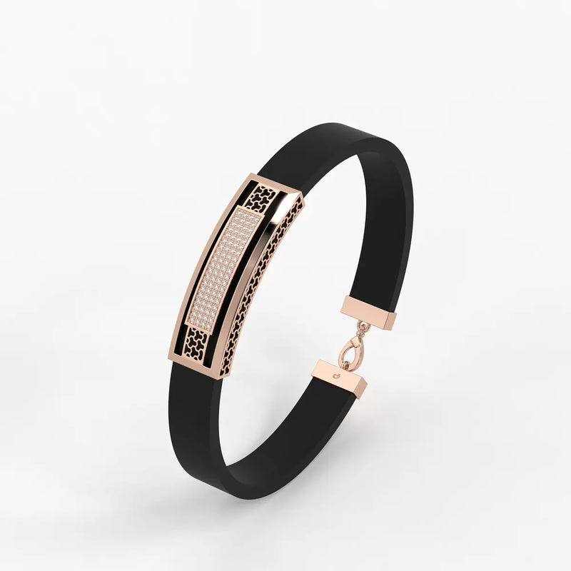 Zyron Edge Luxe Bar Bracelet For Men