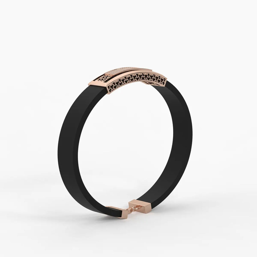 Zyron Edge Luxe Bar Bracelet For Men