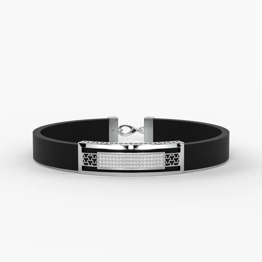 Zyron Edge Luxe Bar Bracelet For Men