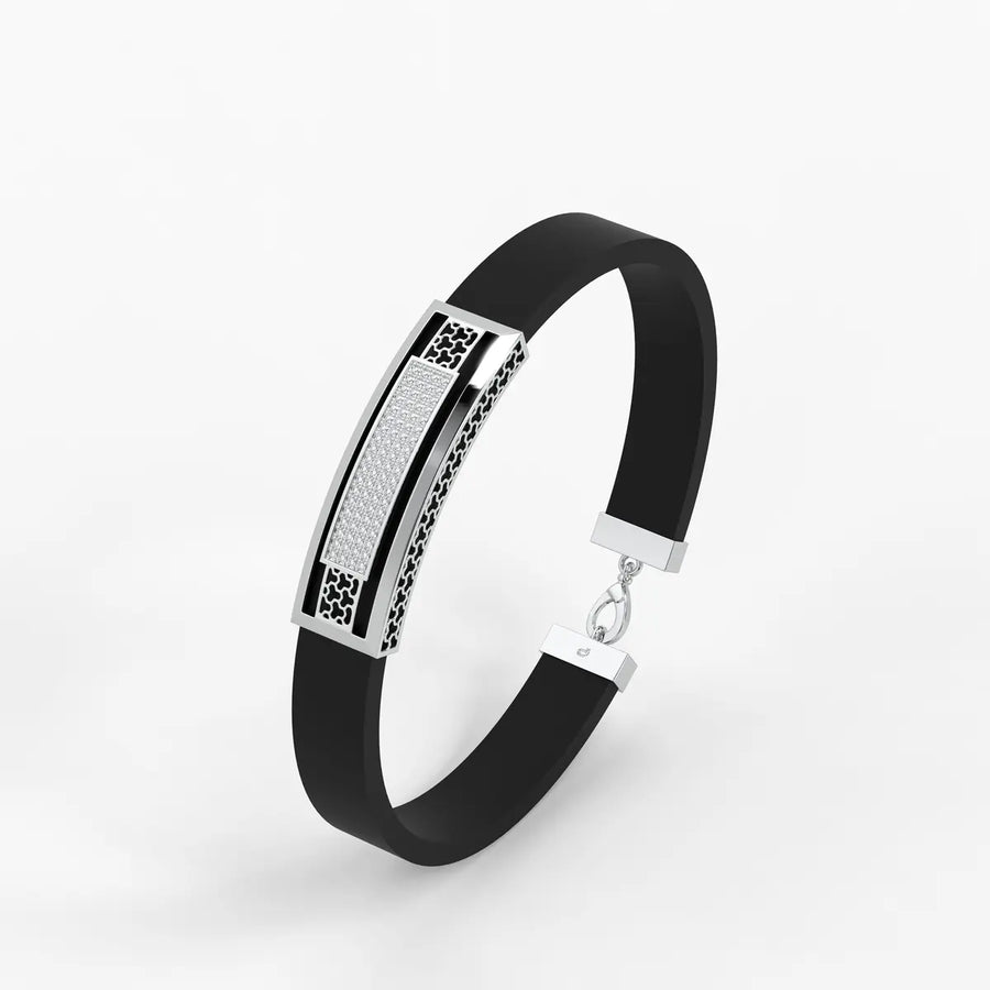 Zyron Edge Luxe Bar Bracelet For Men