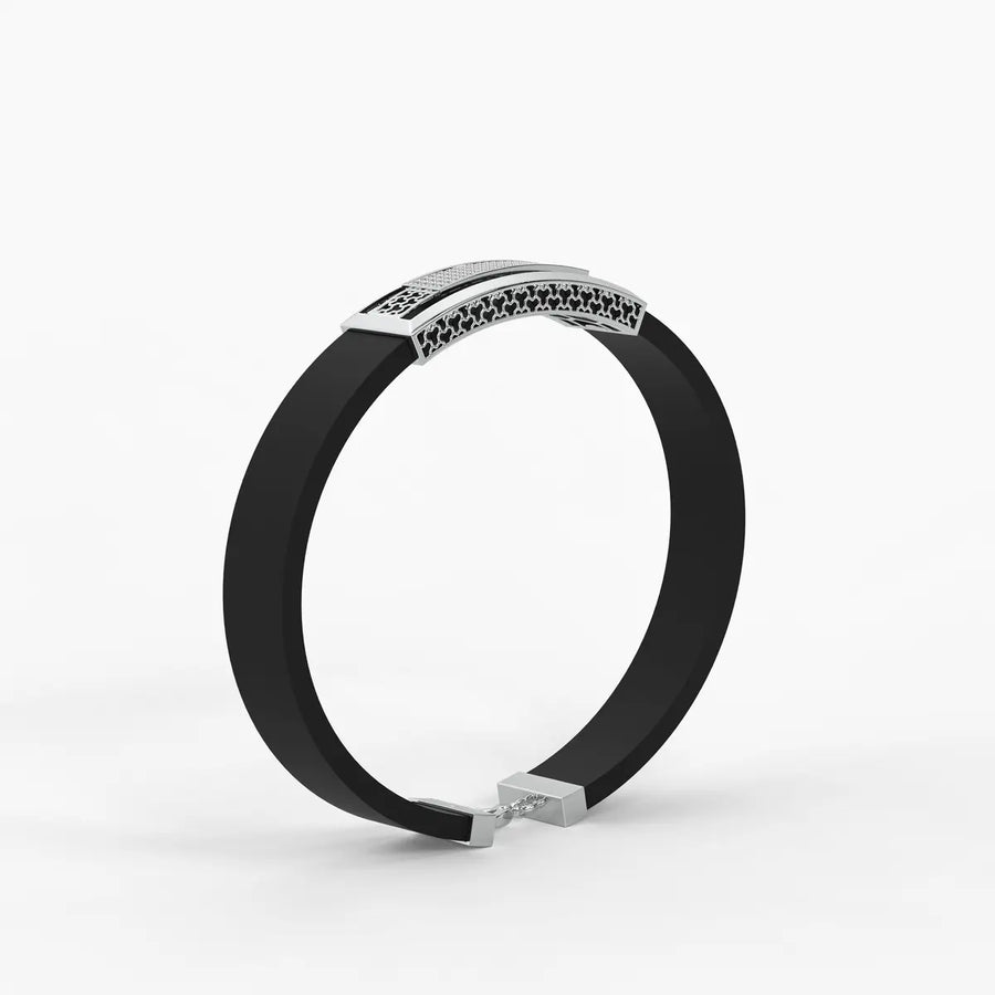 Zyron Edge Luxe Bar Bracelet For Men