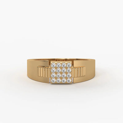 Rivex Gridlock Diamond Ring for Men