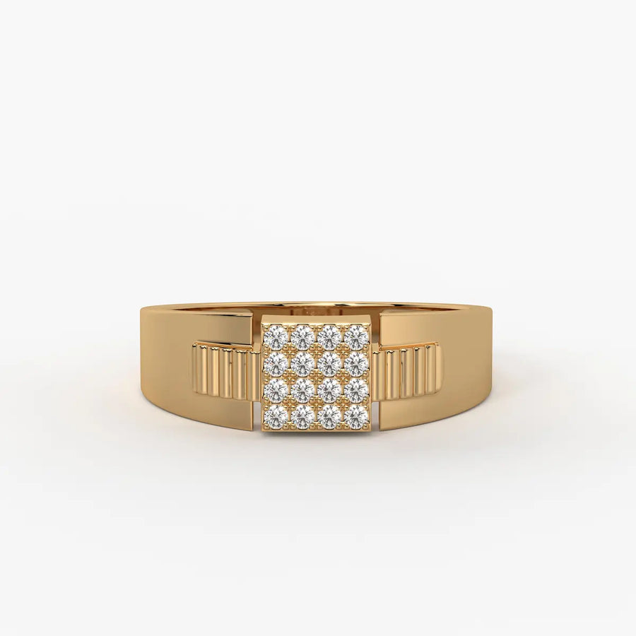 Rivex Gridlock Diamond Ring for Men